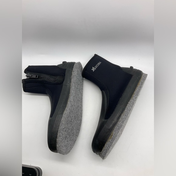 Men’s XS Scuba 3mm Deluxe Zipper Boots Size 11 Felt Bottom - Picture 4 of 7